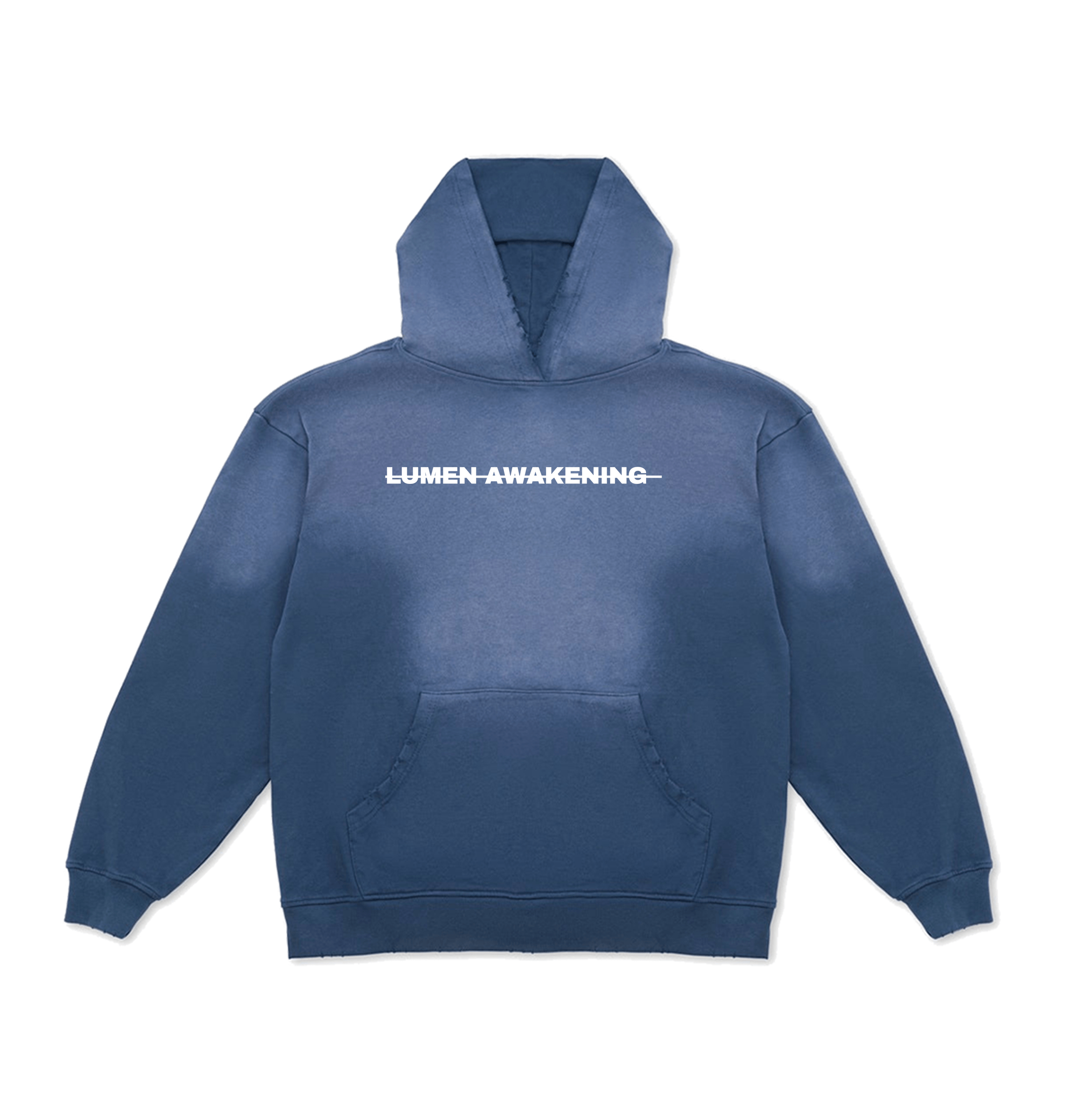 Potassium Navy Printed Hoody Front