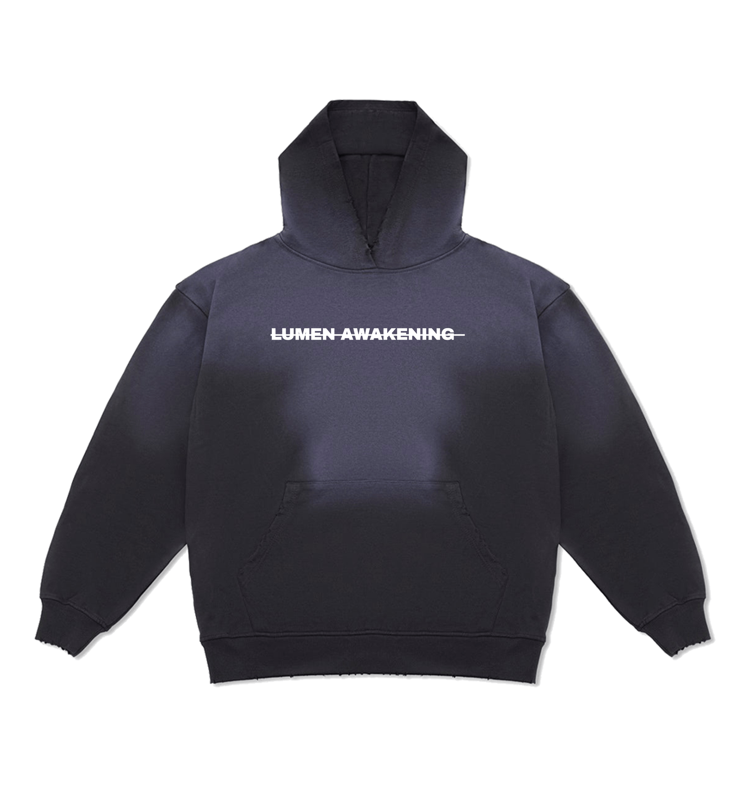 Potassium Black Printed Hoody Front
